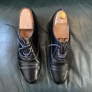 Kilgour, French, & Stanbury black captoe oxfords 8.5 bench made lace ups